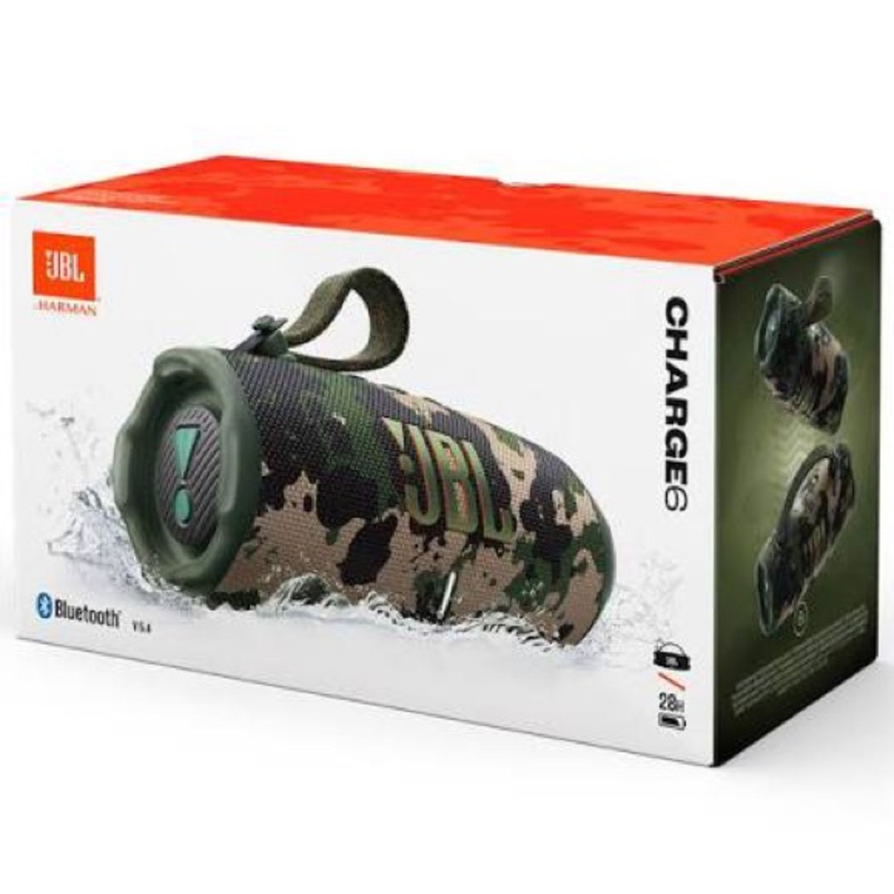 NEW JBL Charge 6 Portable Bluetooth Speaker - Camouflage Green